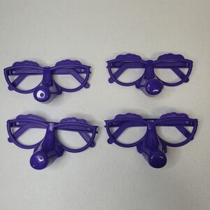 Fibber Game Replacement Pieces Purple Glasses Set of 4 2012
